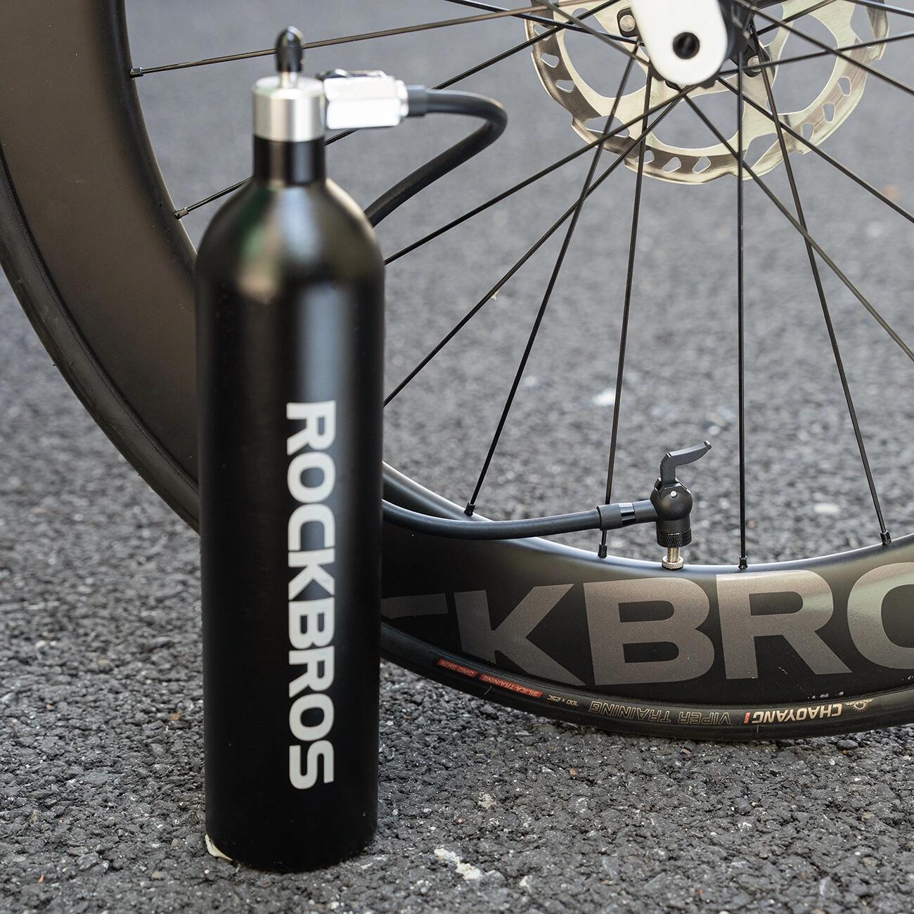 Rockbros serbatoio a pressione per gonfiare pneumatici tubeless 200 PSI 1,2l 3/7