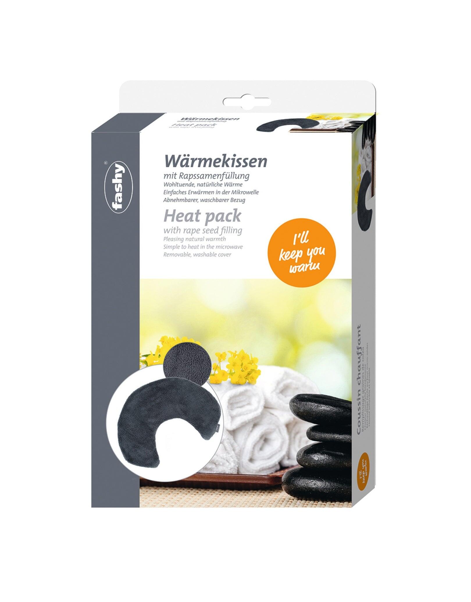 Fashy Rapeseed Heat Pack with Plush Cover - Dark Grey 2/2