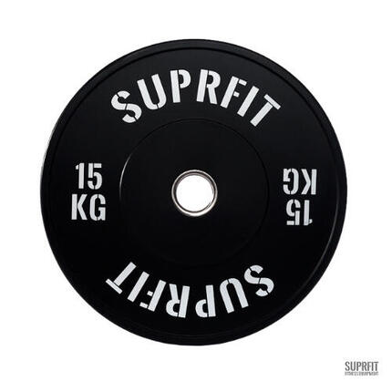 Suprfit Econ Bumper Plate White Logo (einzeln) - 10 kg
