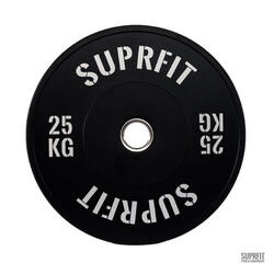 Suprfit Econ Bumper Plate White Logo (individuel) - 15 kg