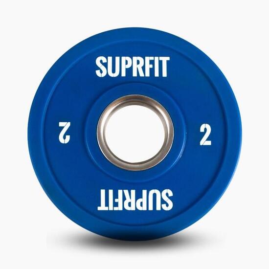 Suprfit Mini Bumper Plates (à l'unité) - 2 kg