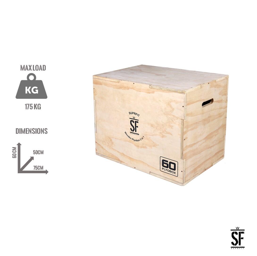 Suprfit Baltrun Wooden Plyobox 3 en 1 - Marrón 4/5