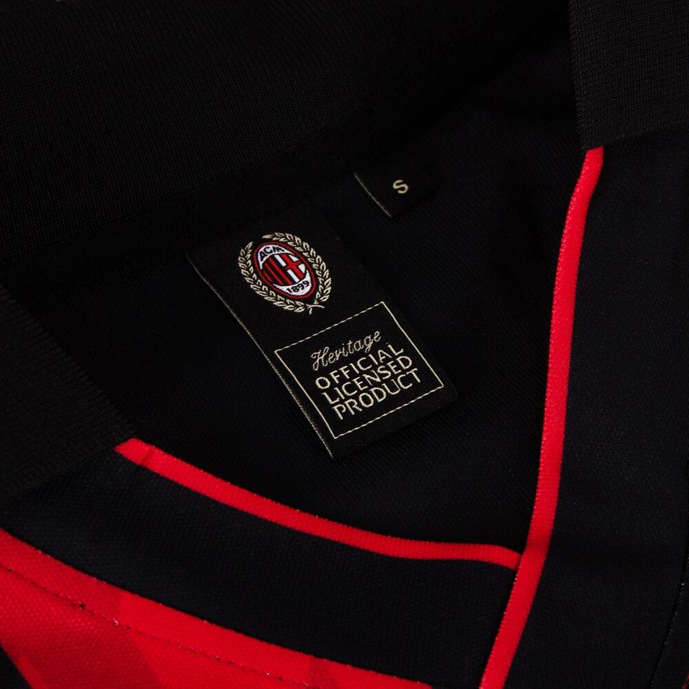Retro Voetbalshirt - Heren - AC Milan 1994 - Zwart - Rood 4/6
