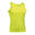 Camisola de corrida para homem sem mangas Asioka TIBER Amarelo Fluor. Respirável