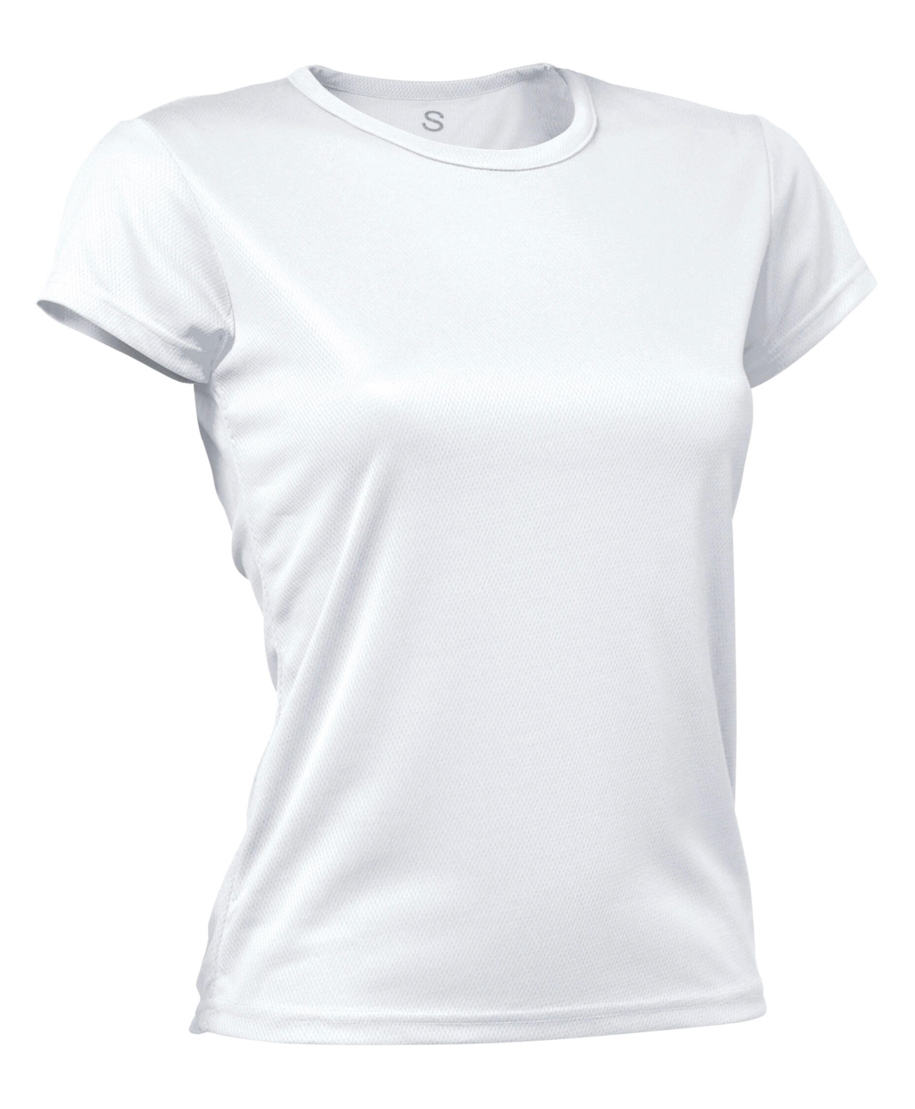 ASIOKA Camiseta Running Manga Corta Mujer Asioka PO Blanco.Transpirable