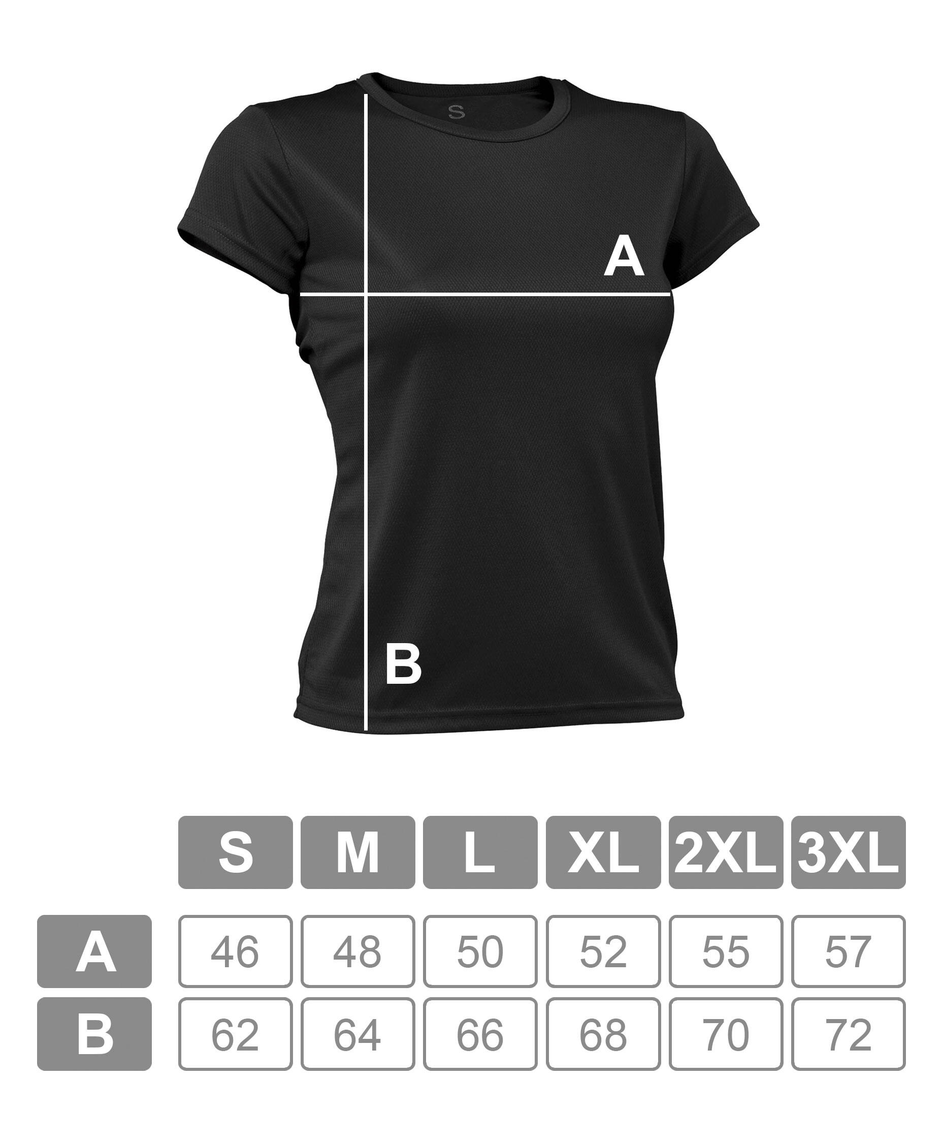 T-shirt de corrida Preto de manga curta Asioka PO para menina.Respirável 7/7
