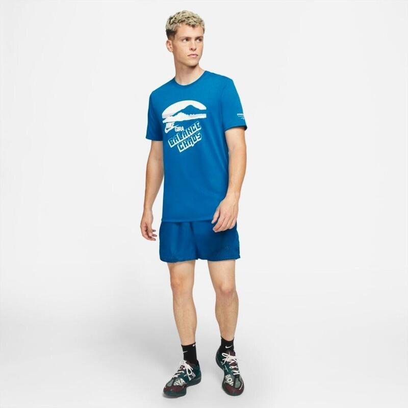 Tricou barbati Nike Men Gyakusou Nrg Graphic 3 T-shirt Team, Albastru