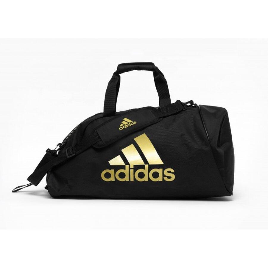 Tasche 2in1 Combat Sports schwarz rot S ADIDAS DECATHLON