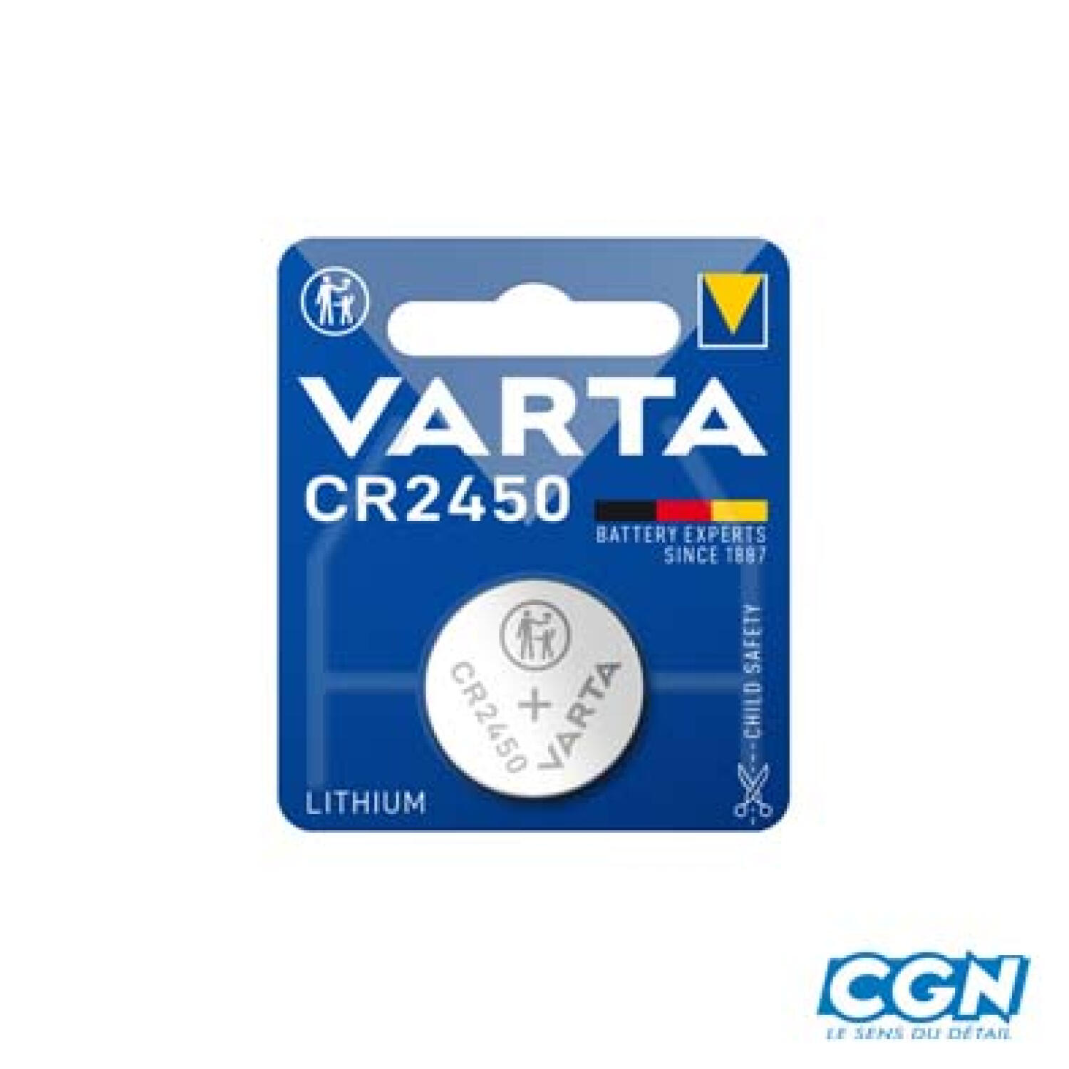 Varta CR2450 3V Lithium-Knopfzelle 1/2