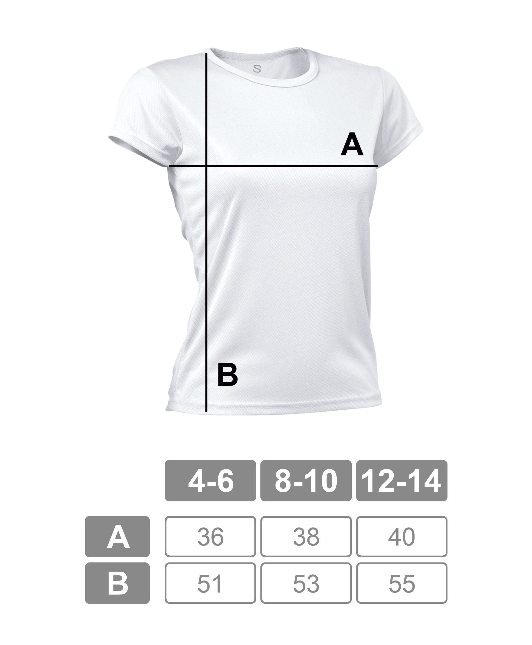 Camiseta Running Manga Corta para Niña Asioka PO Blanco.Transpirable 5/7