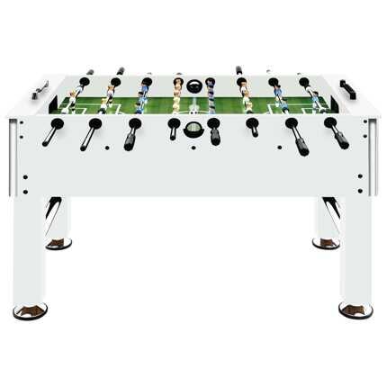 Futbolín de acero blanco 2/7