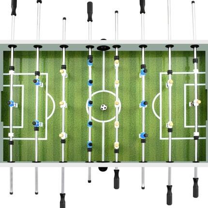 Futbolín de acero blanco 4/7