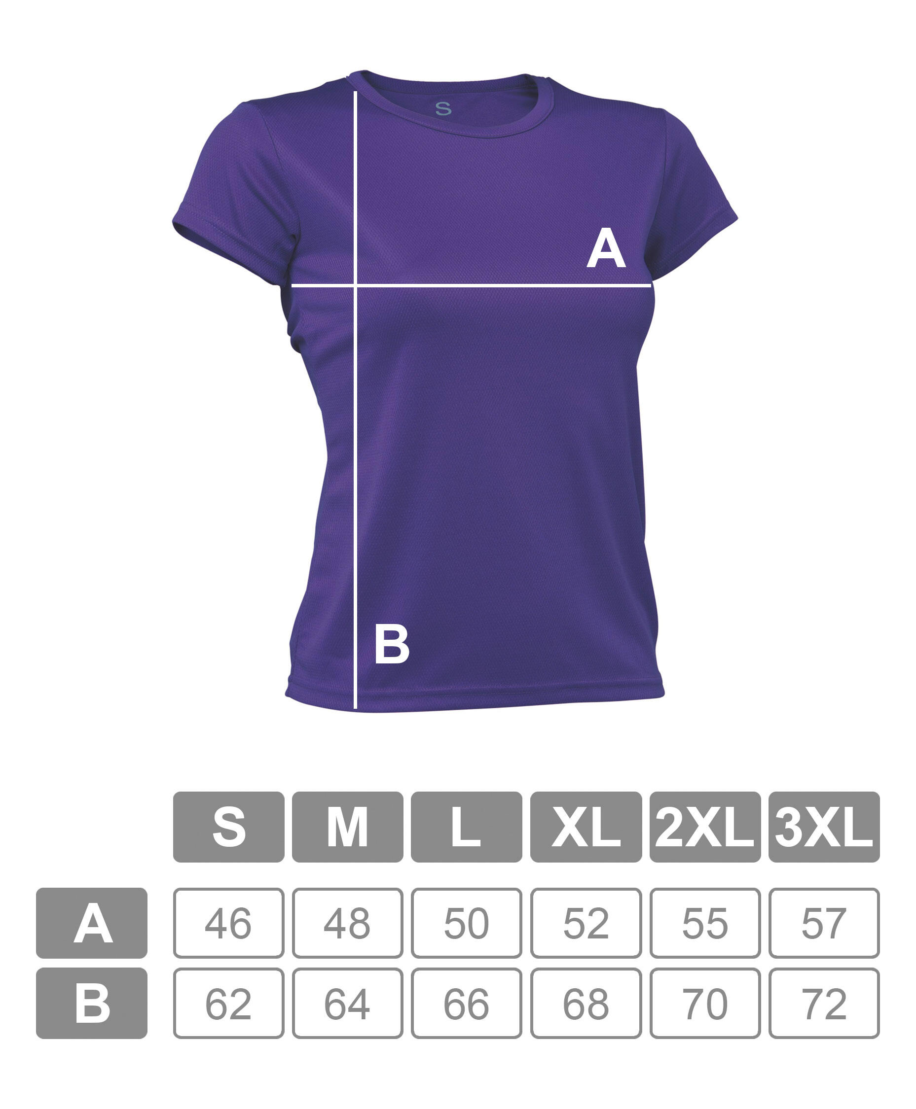 Camiseta Running Manga Corta Mujer Asioka PO Lila.Transpirable 5/7
