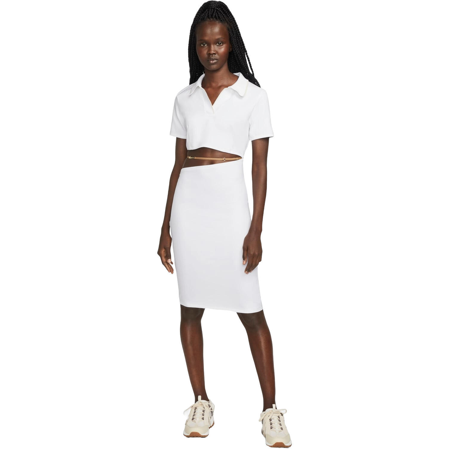 Nike - Robe Nike Wmns Jacquemus Nrg Dri-fit Eu Dress, Blanc, Femmes - Robe - Blanc - 48 Xl - Decathlon