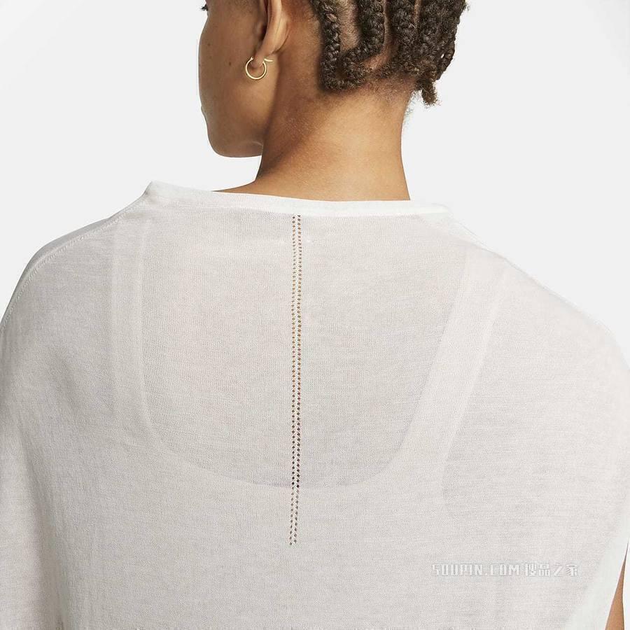 Canottiera Nike Wmns Esc Nigh Neck Tank DN4059 100, Bianca, Donne 5/5