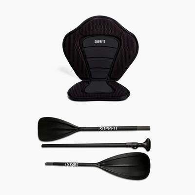 Suprfit sup kajak accessoires set: kajakzitje en kajakpeddel