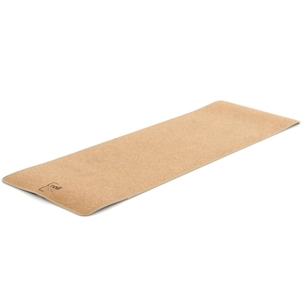Yogamatte aus Kork 185 x 61 x 0,6 cm Nachhaltig & Rutschfest - ROLLHOLZ 5/5