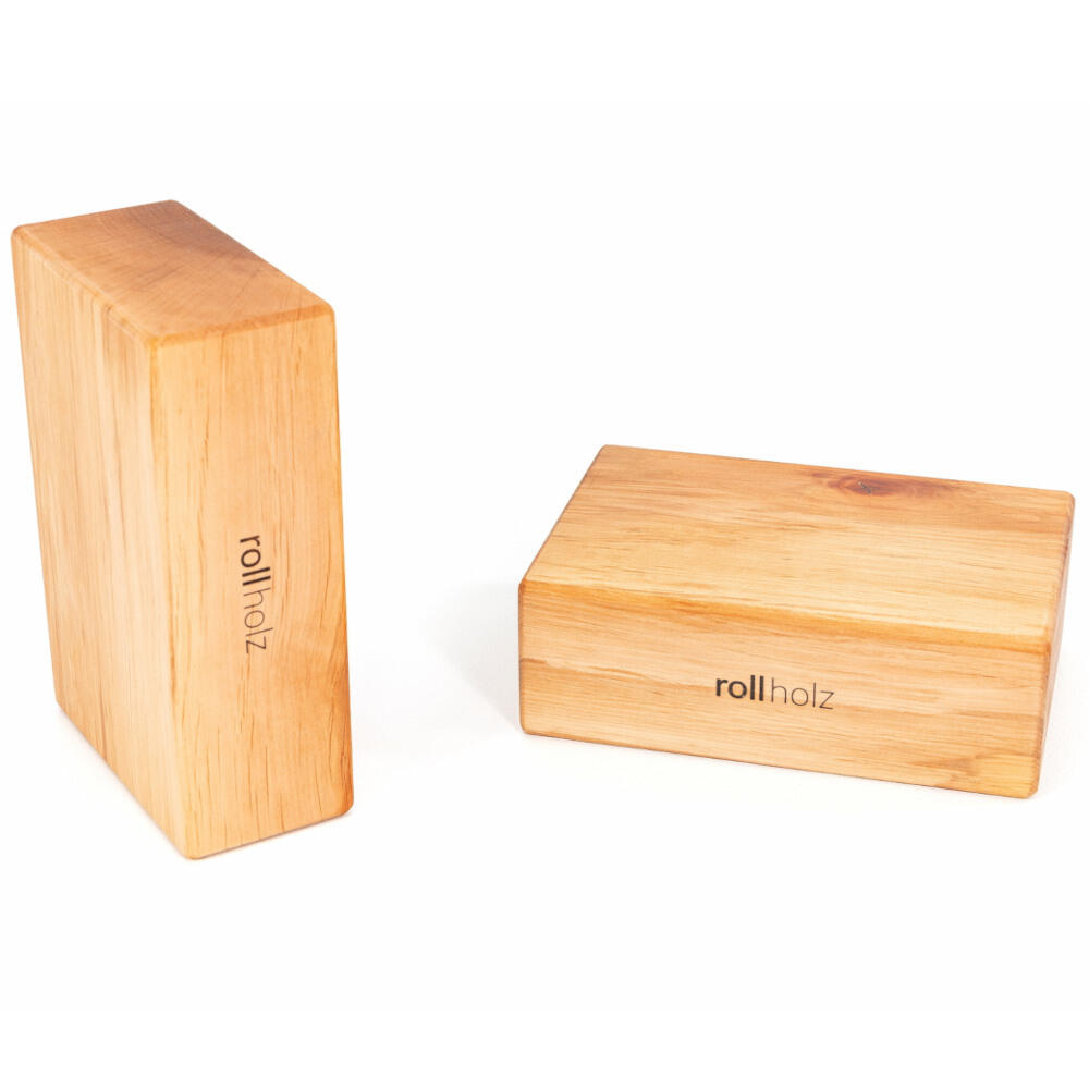 ROLLHOLZ Yogablock Set aus Holz Erle Yoga Hergestellt in Freiburg - ROLLHOLZ