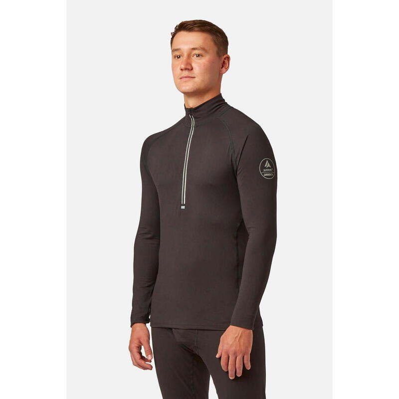 Sweat thermique Surfanic Bodyfit à col zippé pour hommes