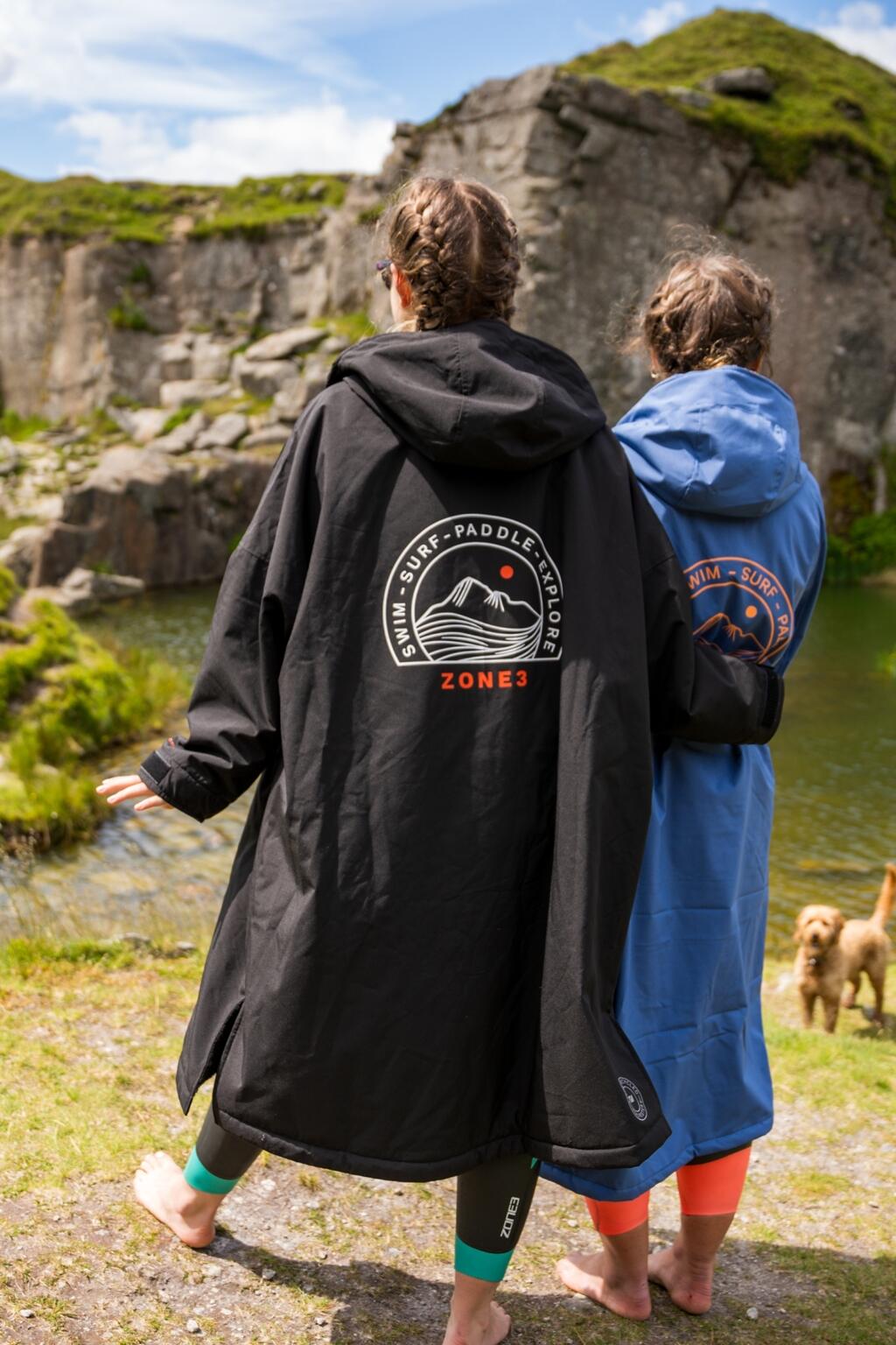 Zone3 Parka Active Flex Recycled - Preto / Cinza / Laranja 4/5