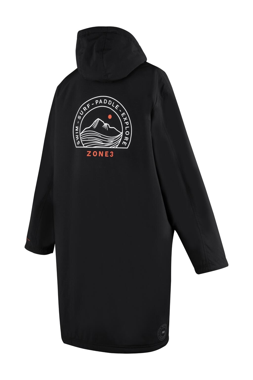 Zone3 Parka Active Flex Recycled - Preto / Cinza / Laranja 2/5