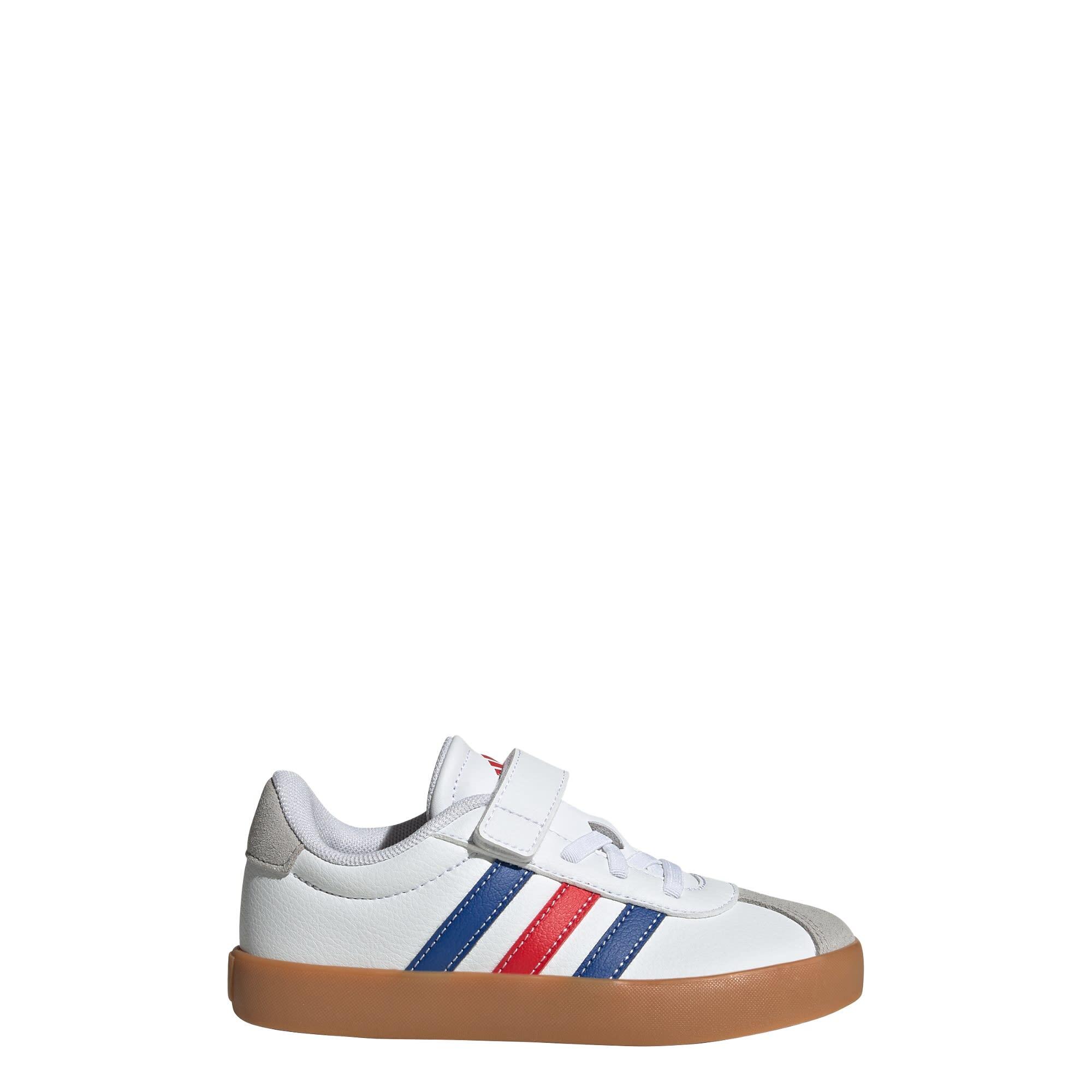 Adidas - Chaussure De Skateboard Vl Court 3.0 Enfants - Chaussures De Sport - Blanc|bleu|rouge - 29 - Decathlon