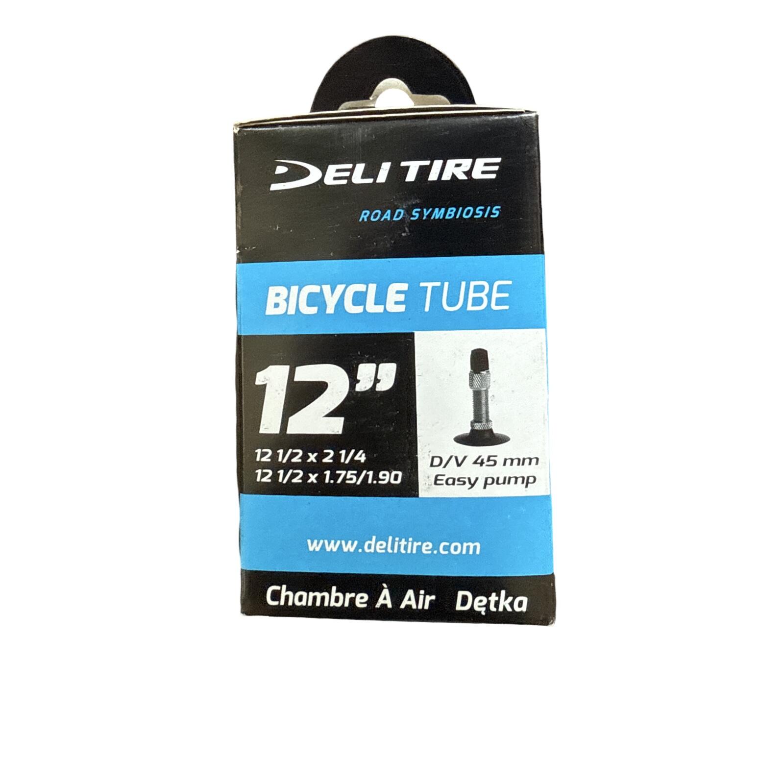 Deli Tire - Chambre À Air 12-1/2x2-1/4 Dv 45 Mm Pour Vélos Enfants - Pneu - 47-203 - Decathlon