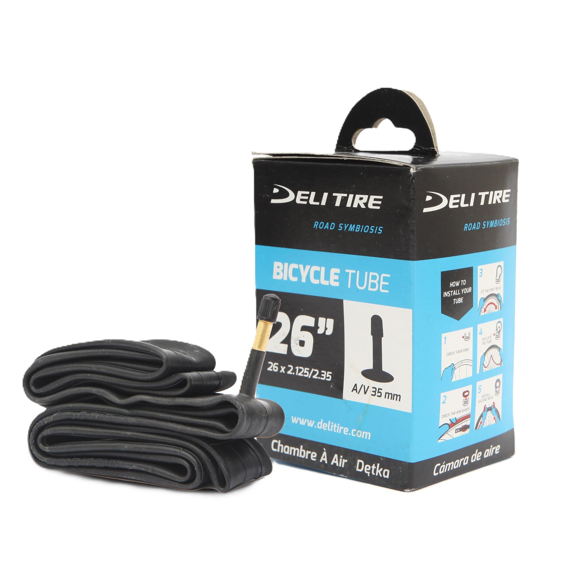 Câmara de ar 26" av box deli 1.75/2.125 de butil