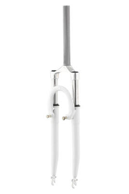 Forcella ammortizzata 28" 1-1/8 bianca – MODE. escursione 63 mm