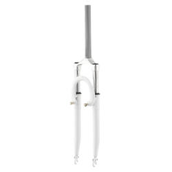 Fourche suspendue 28" 1-1/8 blanche – MODE, débattement 63 mm