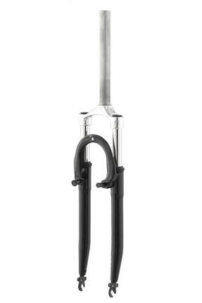 Fourche suspendue MODE 28" 1-1/8 noire, débattement 63 mm