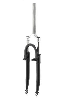 Forcella ammortizzata MODE 28" 1-1/8 nera. corsa 63 mm