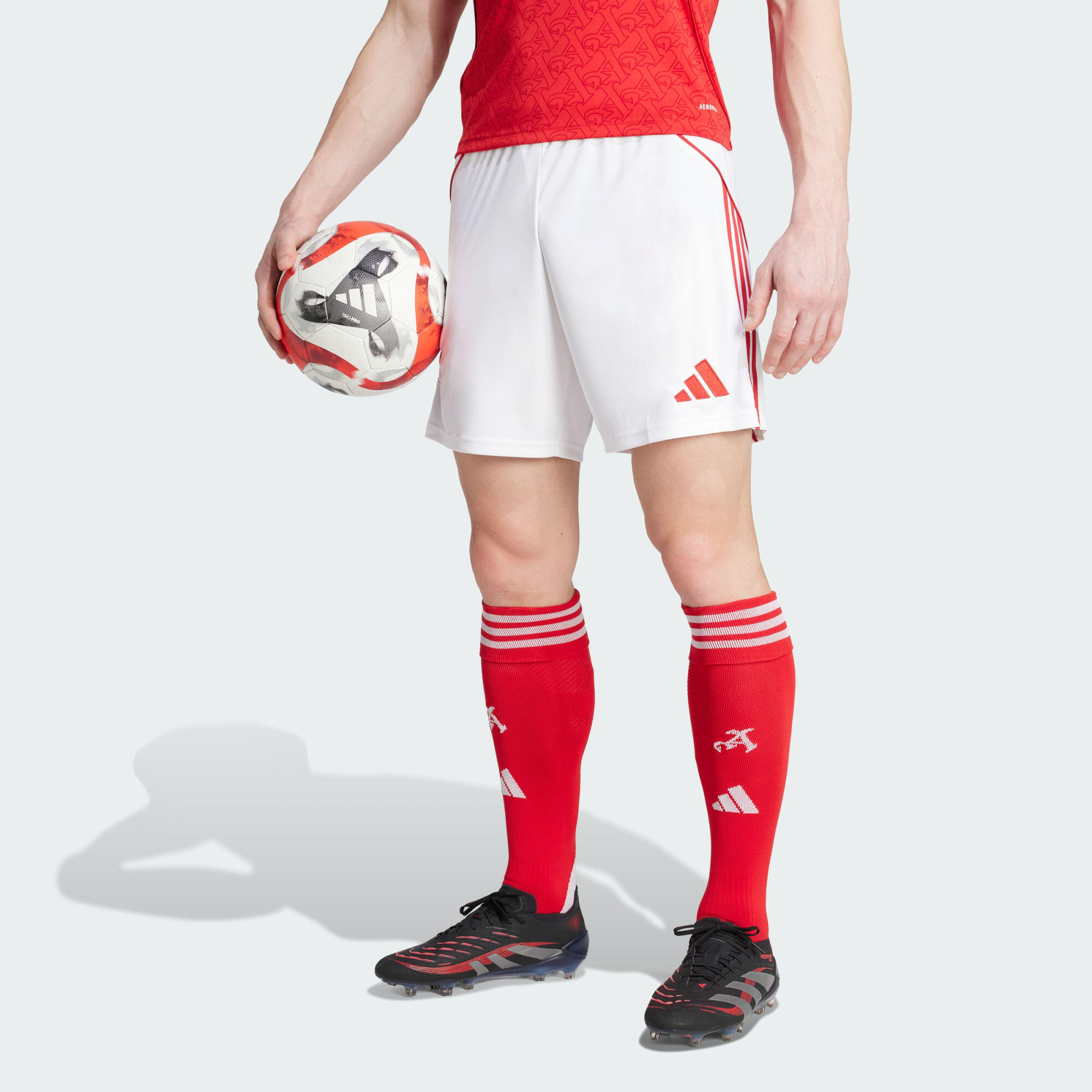 Adidas - Short Domicile Arsenal 25/26 - Short - Blanc|rouge - 40 M - Decathlon
