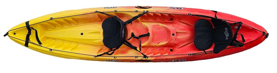 Kajak dwuosobowy sit on top do pływania Rotomod Ocean Duo Pack zestaw