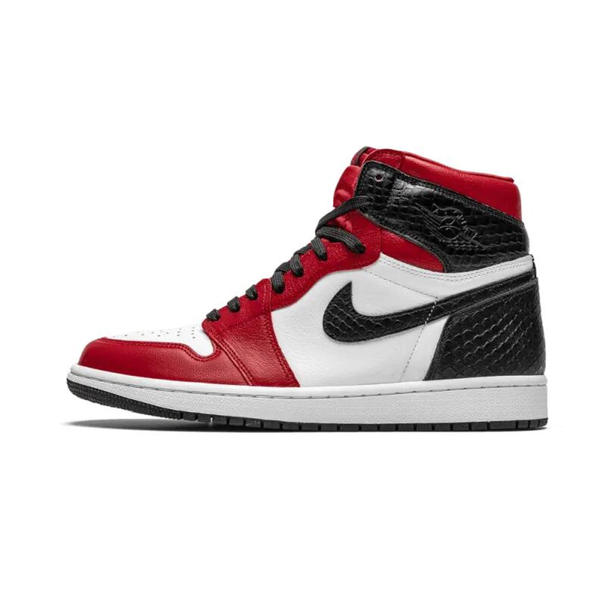 Jordan - Air Jordan 1 Retro High Satin Snake Chicago - Baskets - Rouge - 39 - Decathlon