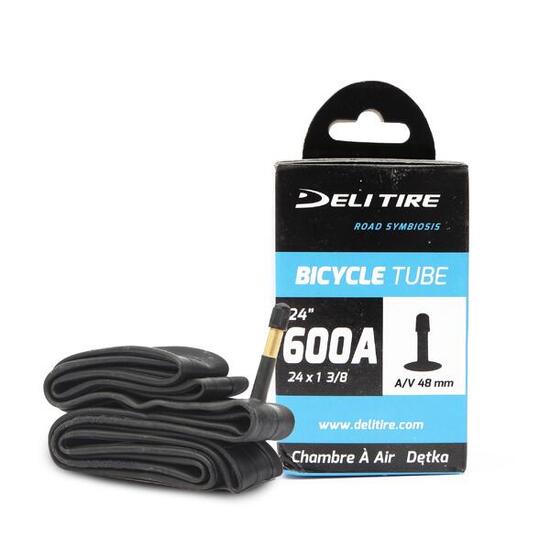 Camera d’aria 24x1-3/8 AV 48mm per sedie a rotelle e biciclette DELI