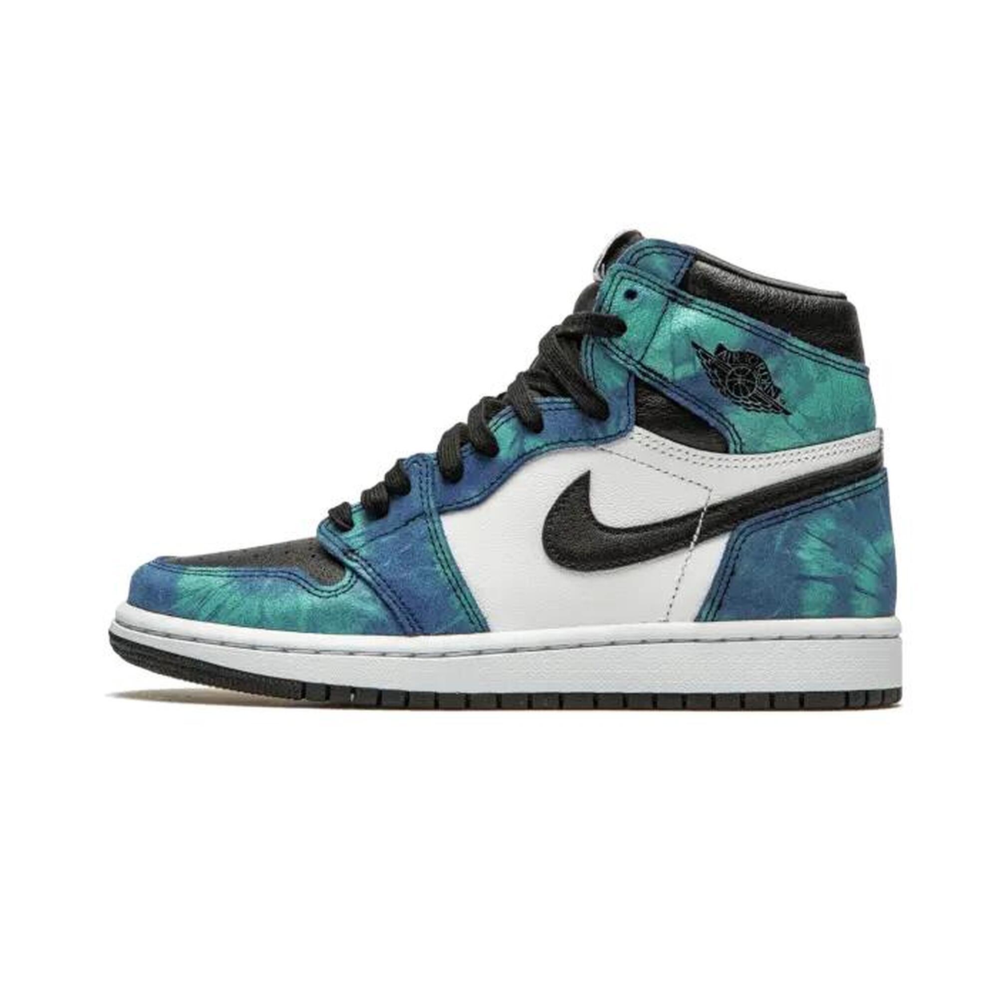 Jordan - Air Jordan 1 Retro High Tie Dye - Baskets - Bleu - Decathlon