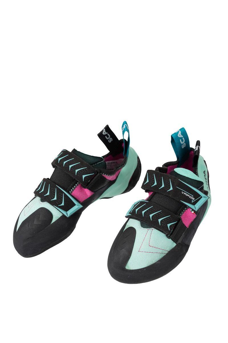 Chaussons D'escalade Scarpa Force V WMN – Synthétique, Scratch, Semelle Moyenne, Pour Femme