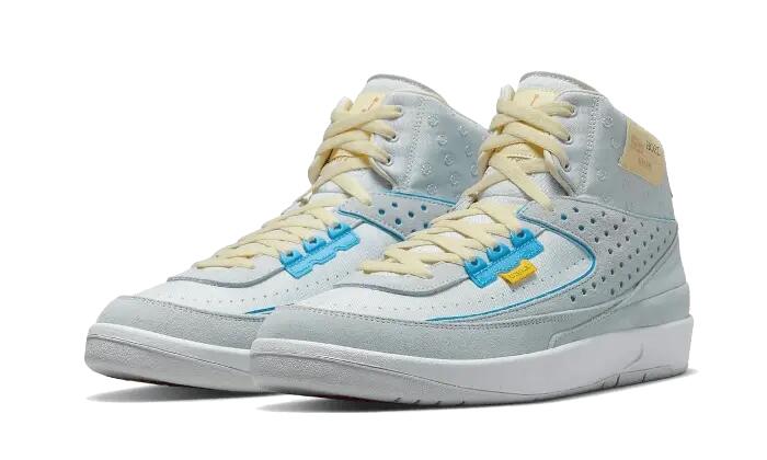 Schoenen - basketbal - heren - air jordan 2 union sp - grey fog/siren red 3/3