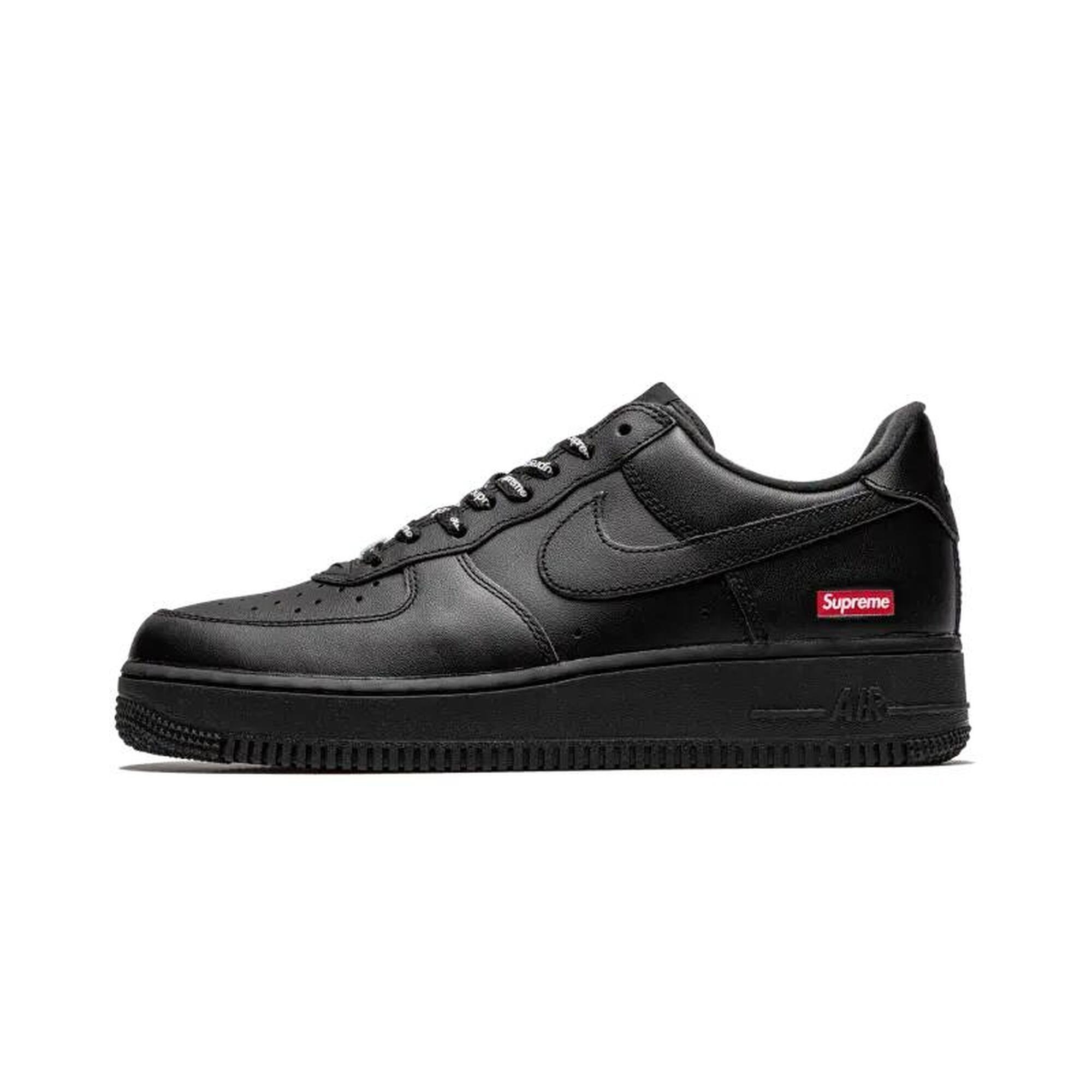 Nike - Nike Air Force 1 Low Black Supreme - Chaussures De Sport - Noir - Decathlon