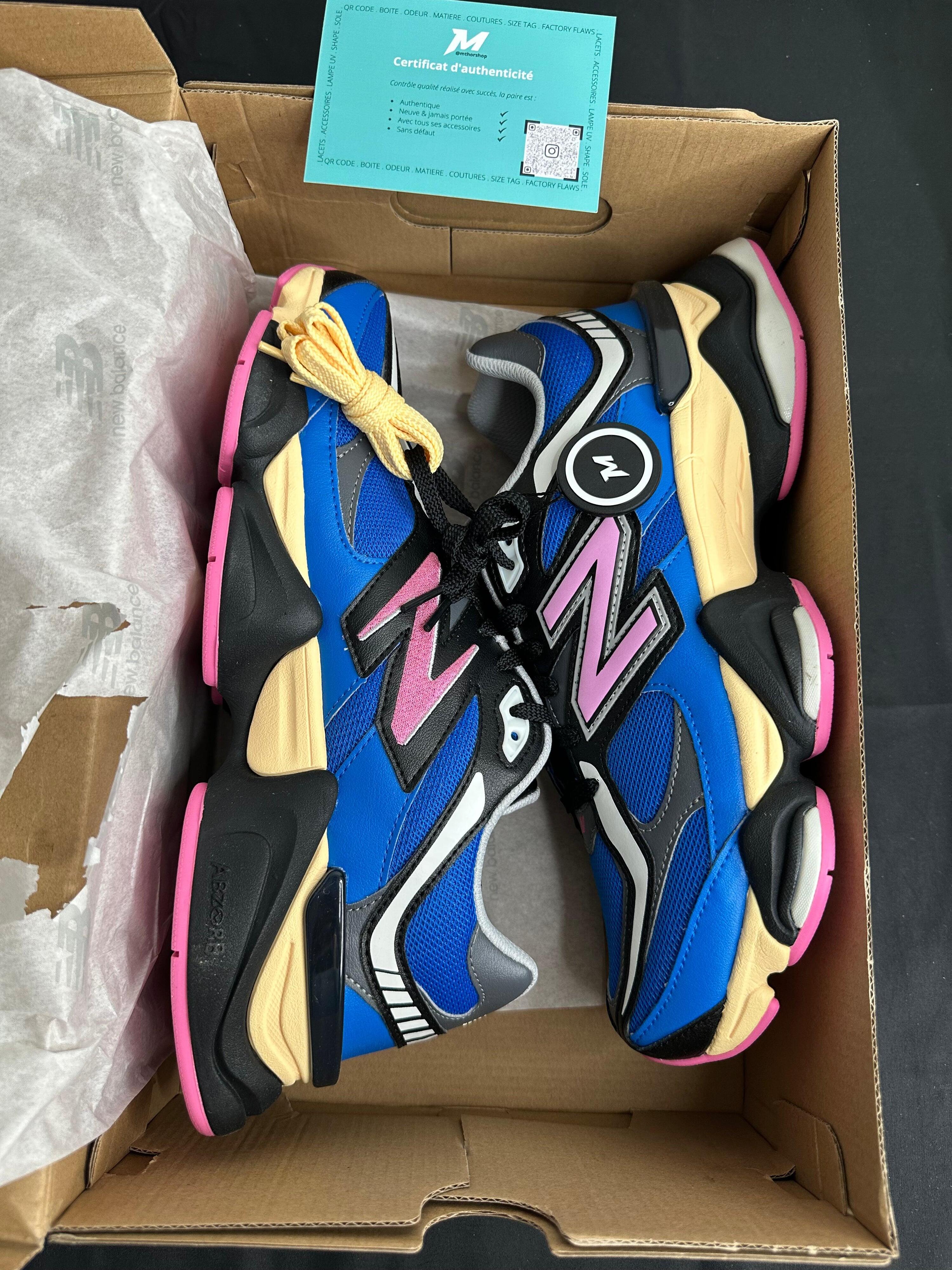 New Balance 9060 Blue Oasis Real Pink 2/2