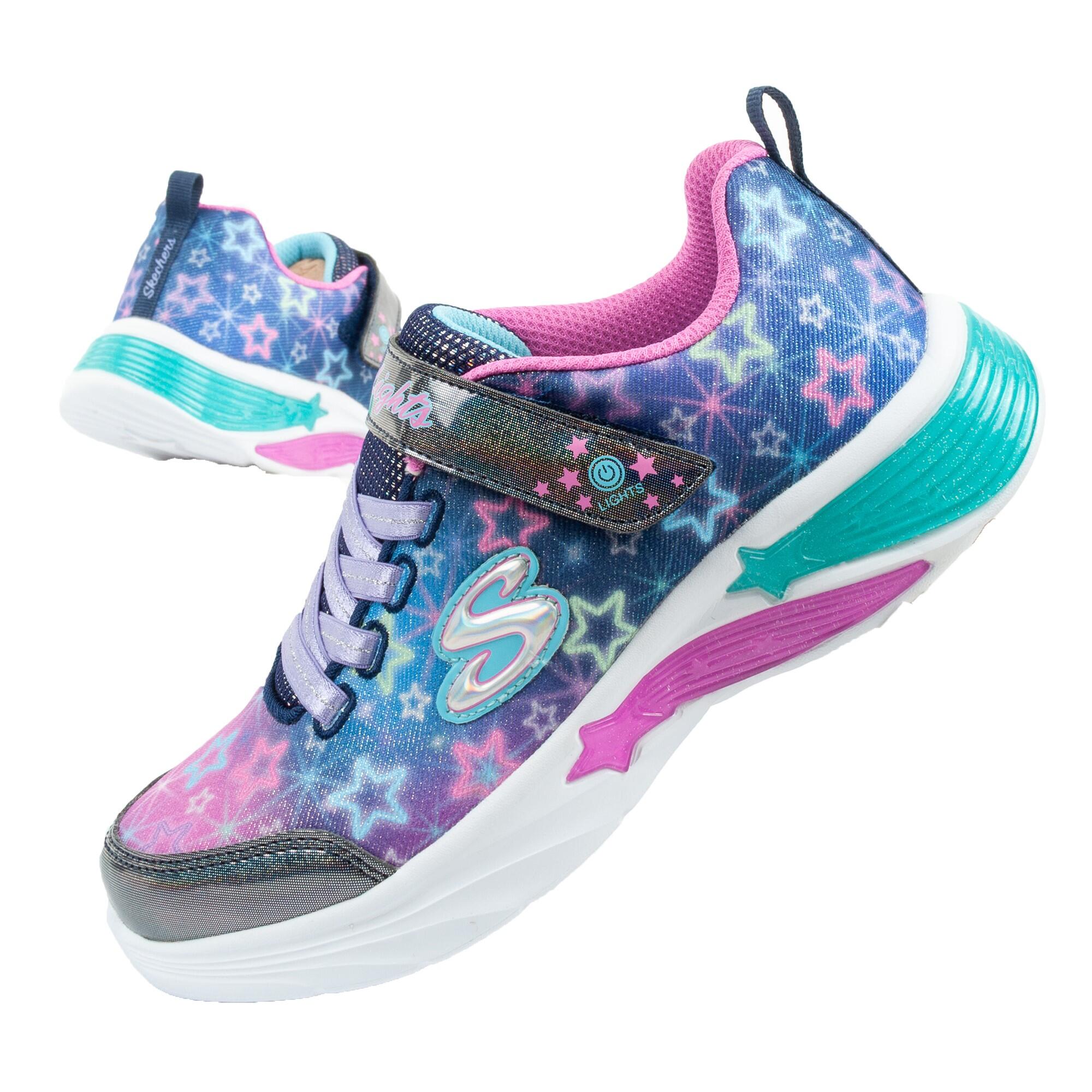 SKECHERS Dětské sportovní boty Skechers Star Sparks lehké pohodlné LED