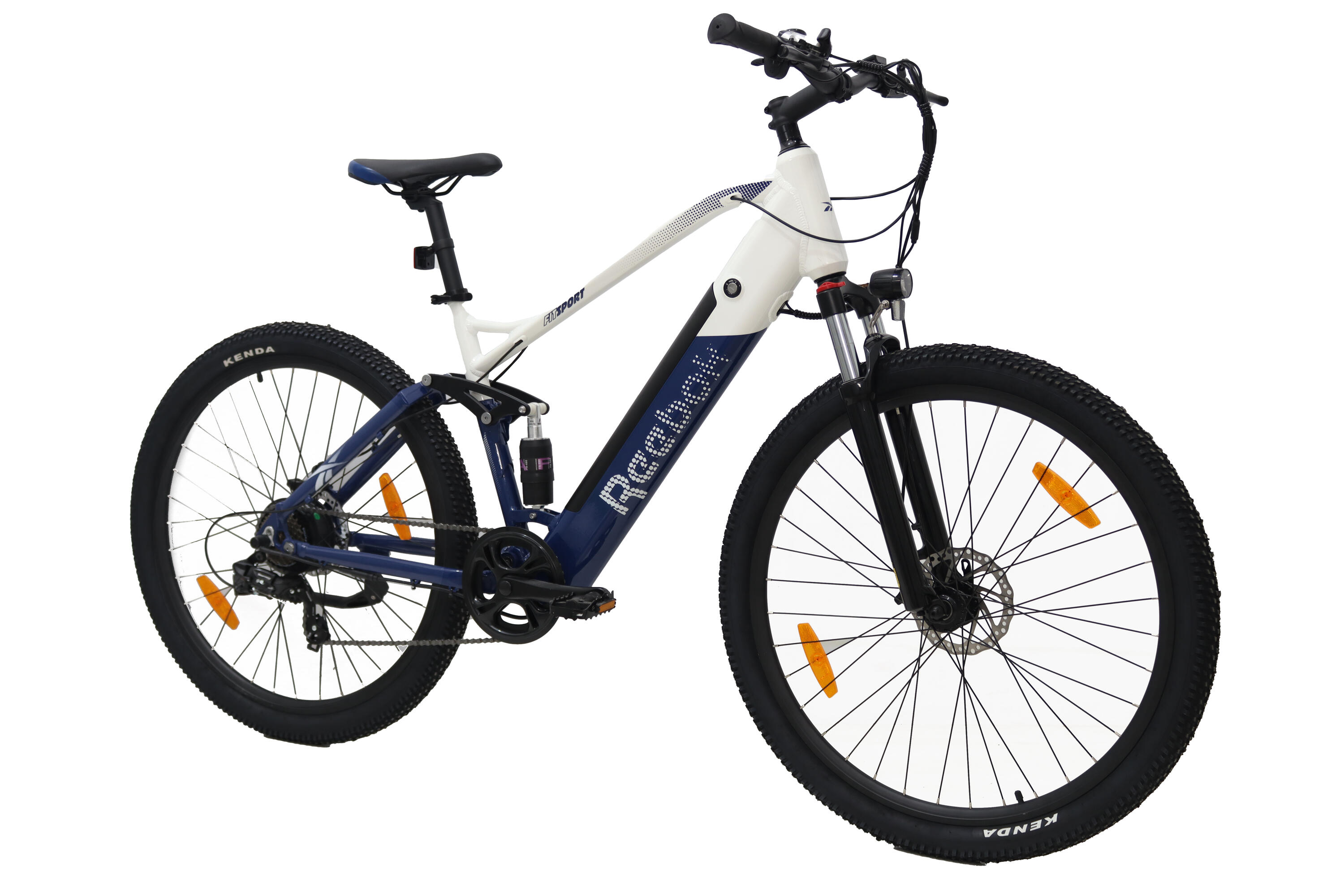Bicicleta Eléctrica REEBOK MTB 29x2 1P, color azul y blanco, autonomía 70 km, 25 2/6