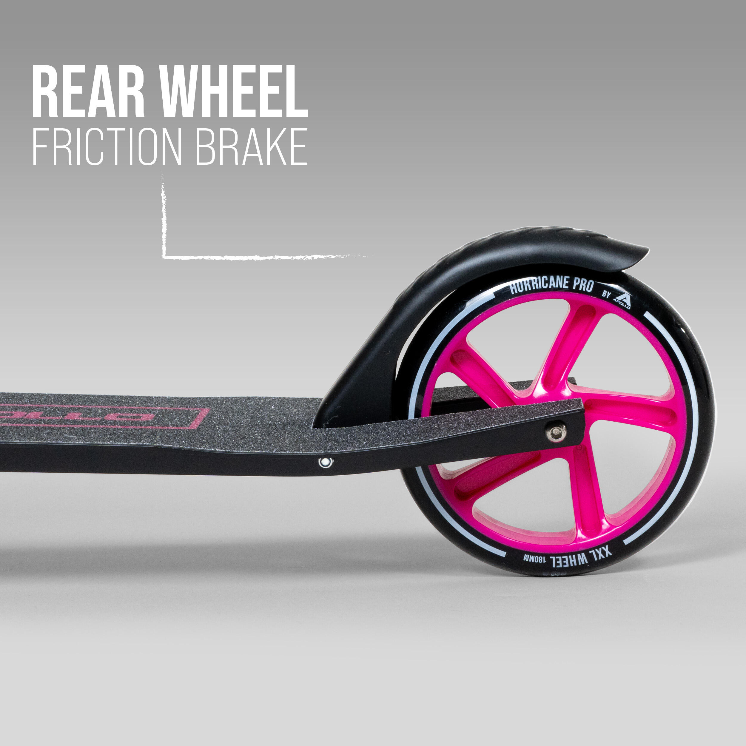 Trottinette urbaine 'Hurricane' avec suspension - Rose 3/7