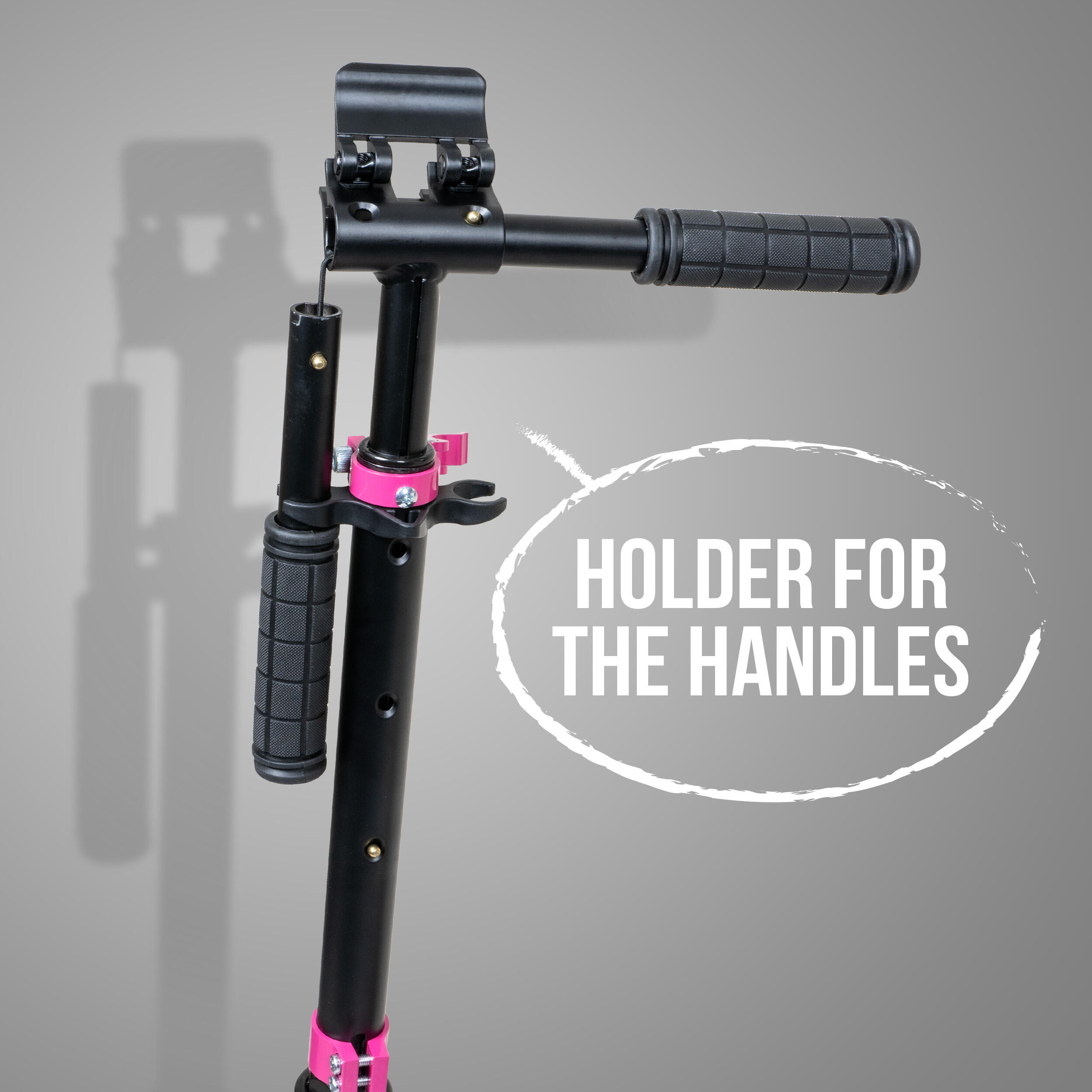 Trottinette urbaine 'Hurricane' avec suspension - Rose 5/7