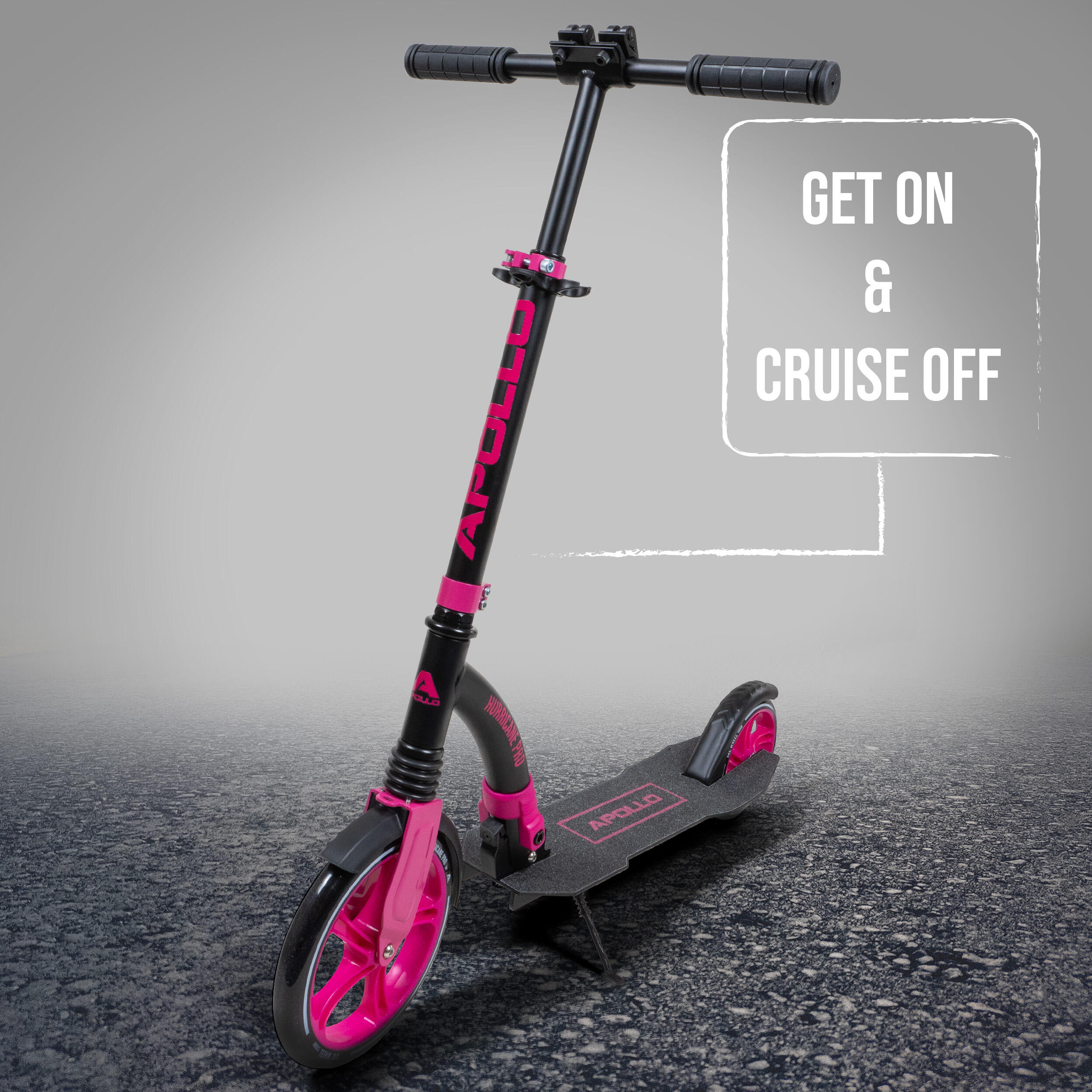 Trottinette urbaine 'Hurricane' avec suspension - Rose 6/7