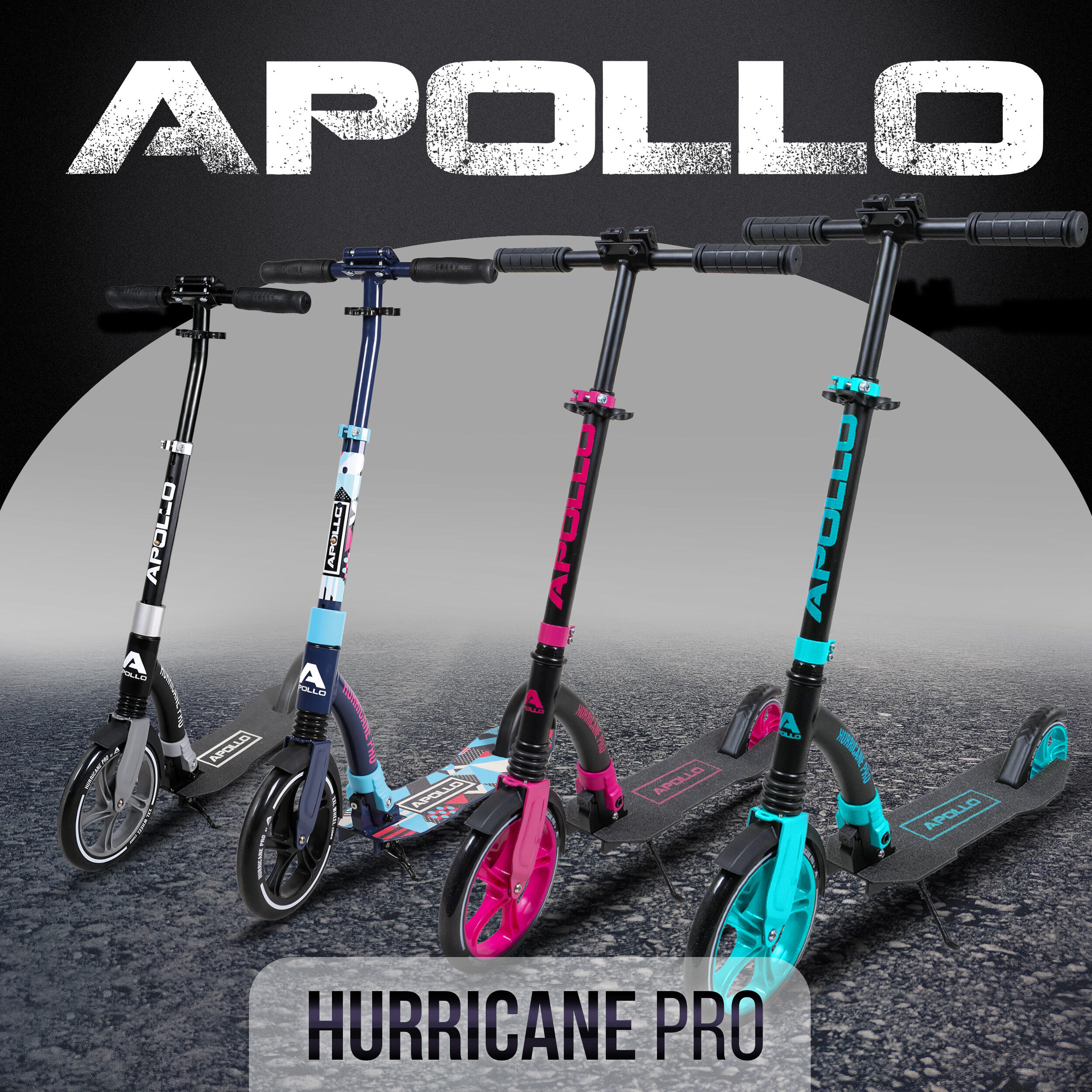 Scooter urbano 'Hurricane' con suspensión - Plateado 7/7