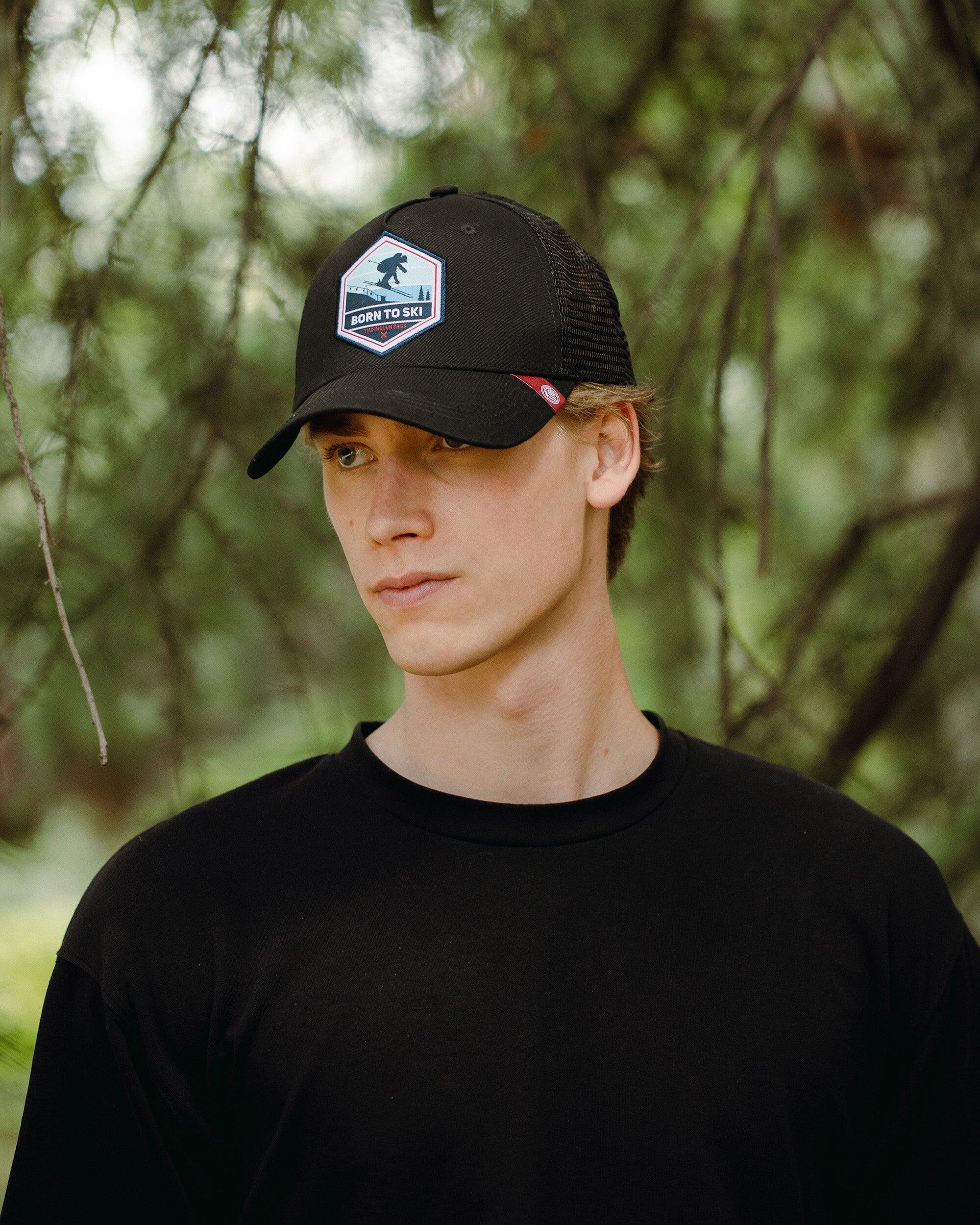 Unisex Outdoor Gorra Trucker Transpirable Ajustable Born to Ski 5/5