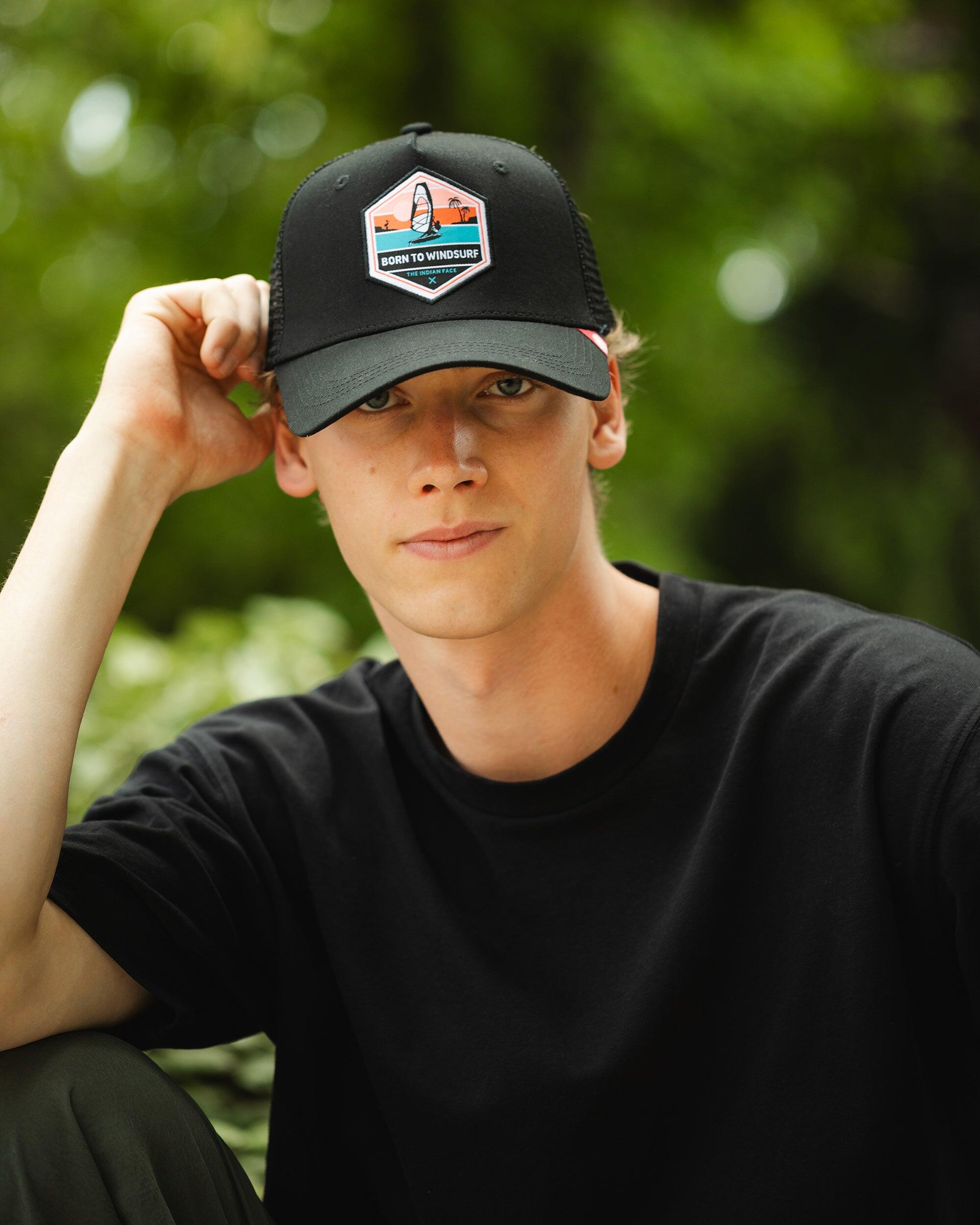 Unisex Outdoor Gorra Trucker Transpirable Ajustable Born to Windsurf 5/5