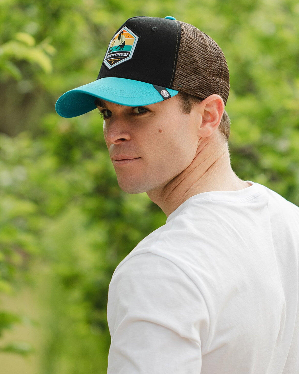Unisex Outdoor Gorra Trucker Transpirable Ajustable Born to Kitesurf 5/5